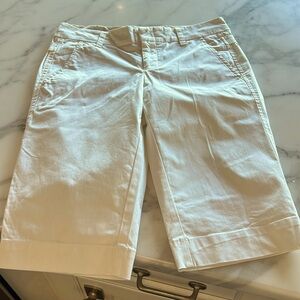 Vince white Bermuda shorts